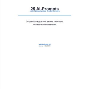 25 ai prompts nederlandse ondernemers
